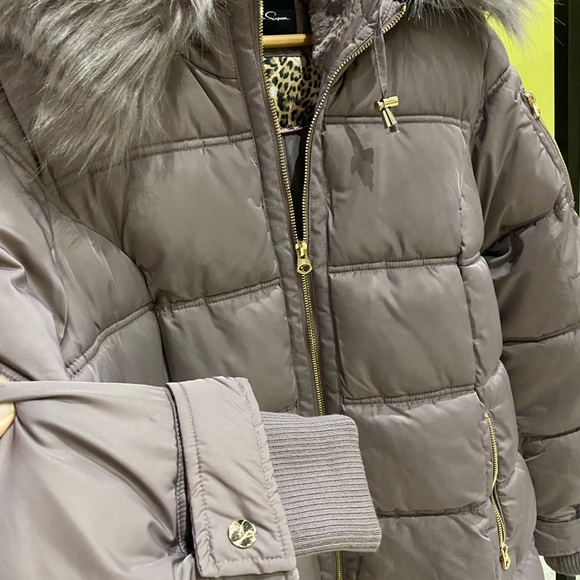 JESSICA SIMPSON / Mauve / puffer coat - Picture 2 of 10